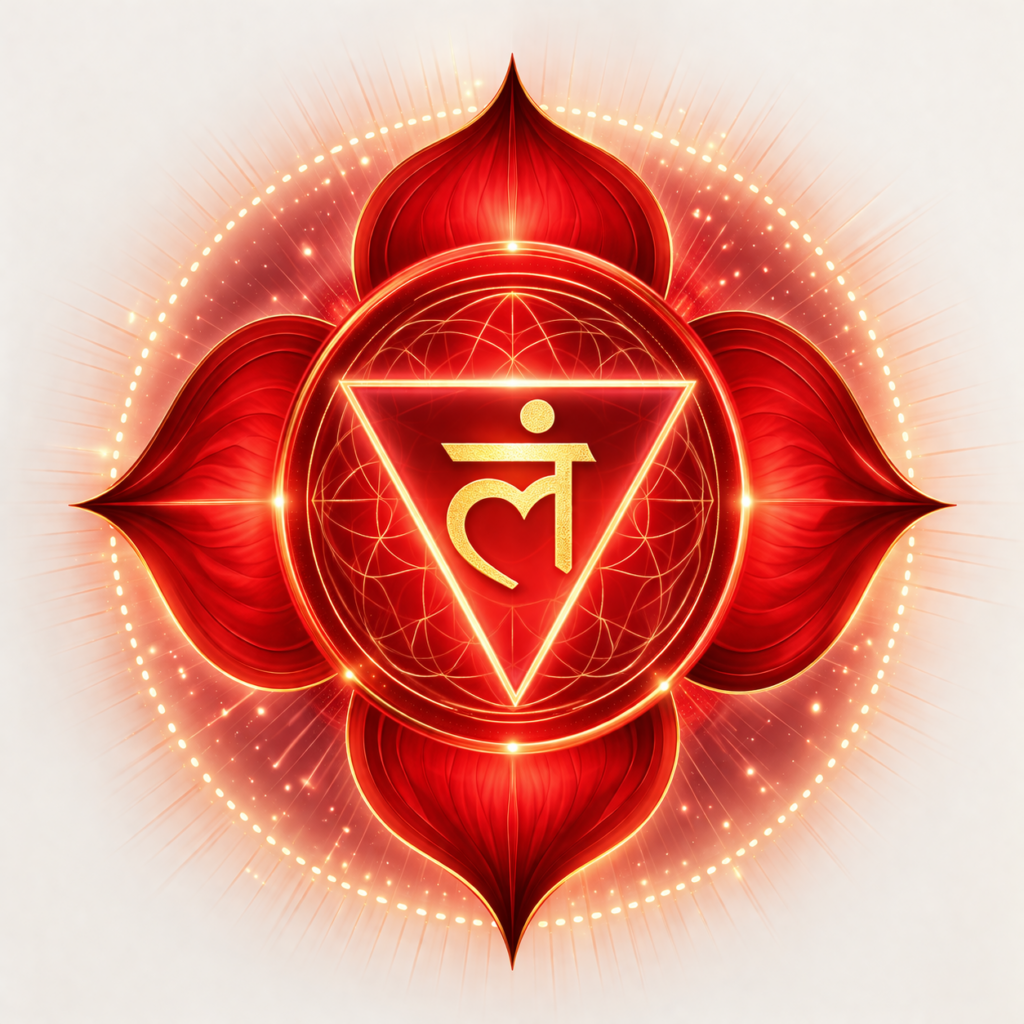 chakra 1 mandala radieux du chakra racine