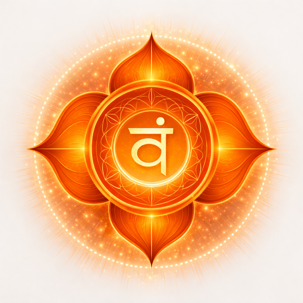 chakra 2 symbole du chakra sacré lumineux